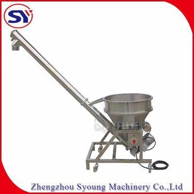 Inclining Conveyor Screw Type Conveyor for Lifting Pellet Seed Rice Grain Cereal