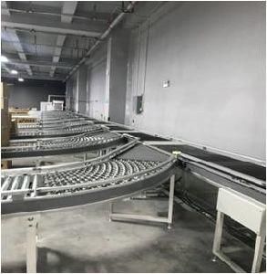 Automatic Sorting Transportation Skate Wheel Conveyor