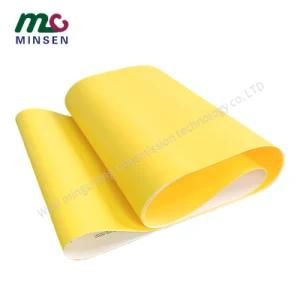 Yellow Glossy Smooth Surface PVC/PU/Pvk Light Duty Industrial Conveyor/Transmission Belting/Belt