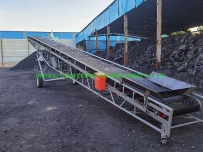 Adjustable Height Movable Ore Rubber Counter Belt Conveyor for Truck Loading