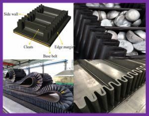 Sidewall Belting Conveyors for Food Chemical Mining Coal with Steel Cord