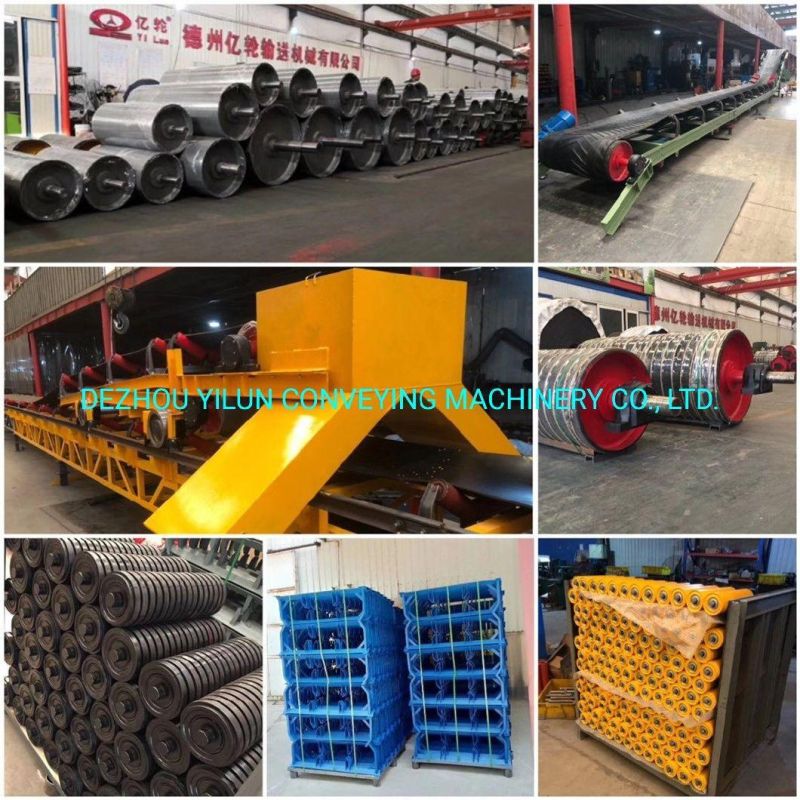 Industrial Heavy Duty Carbon Steel Conveyor Idler Rollers Set & Brackets for Sale