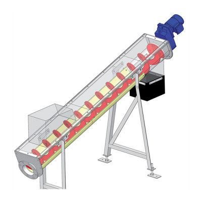 Hot Sale Shaftless Mud Auger Screw Conveyor for Dyeing Sewage Treatment