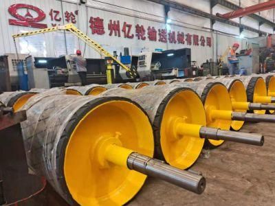 Conveyor Belt Diamond Lagging Head Pulley Drive Pulley 800mm for Sale