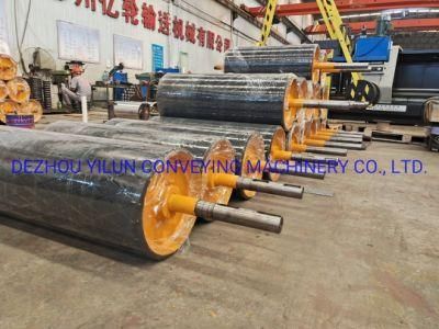 Heavy Duty Industrial Coal Material Conveying Belt Conveyor Bend Pulley for Sale