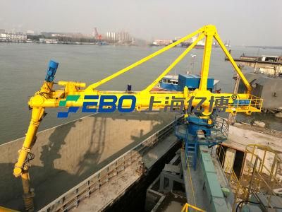 800t/H Aux-Beam Type Electro-Hydraulic Hybrid Continuous Shipunloader with 3 Arms
