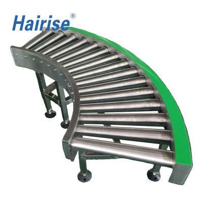 Hairise Stainless Steel 304 Automated Wheel Roller Conveyor Wtih FDA&amp; Gsg Certificate