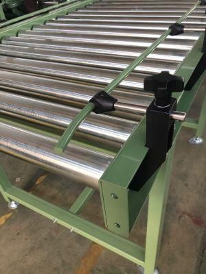 Stainless steel manual conveying gravity roller conveying system / Express conveying system tray carton conveying platform