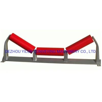China Conveyor Roller Manufacturers Mining Conveyor Roller with Mounting Brackets