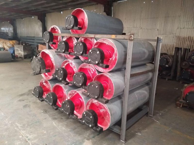 Drive Head Pulley with Diamond Rubber Lagging