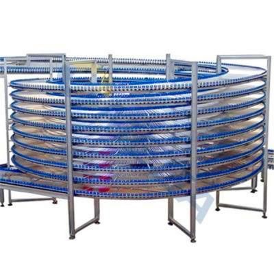 Manufacture Stainless Steel Spiral Cooling Tower Stocks Belt Conveyor Making for Bread/Cake