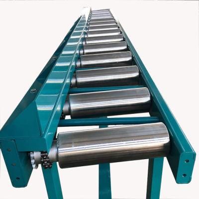 stainless steel manual conveying gravity roller conveying system heavy roller conveyor