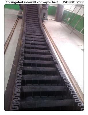 Wk160 Cleated Sidewall High Incline Conveyor Belt
