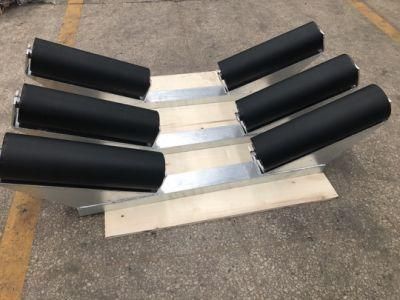 Belt Conveyor Parts Steel Trough Roller Frame
