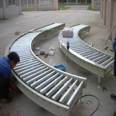 Oil Resistant Heat Resistant Fire Resistant Stainless/Rubber Curved Conveyor for Power Plant/Food Production