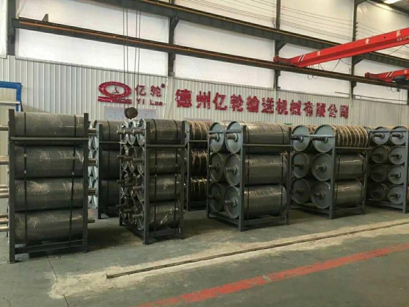 Drive Head Pulley with Diamond Rubber Lagging