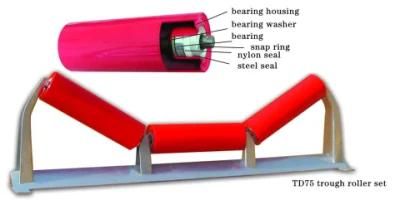 Heavy Duty Belt Conveyor Carrying Idler Mining Belt Conveyor Roller