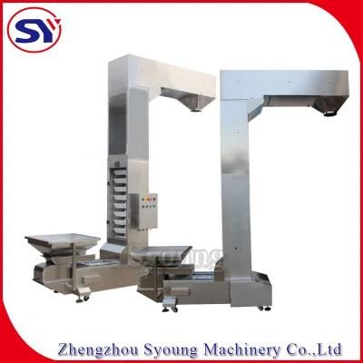 Mild Steel Z Type Packaging Bucket Elevator Lifting Conveyor for Conveying&Discharging Particle