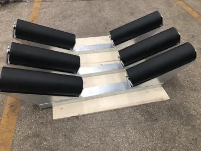 High Quality Steel Conveyor Idler Roller Frame with Grooved Brackets