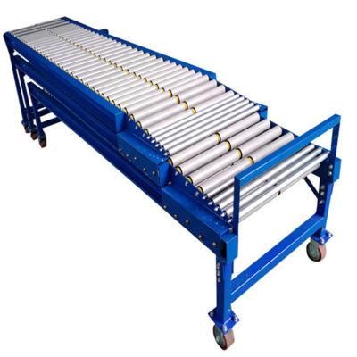 Gravity Flexible Expandable Extendable Roller Conveyor for Truck Container Unloading