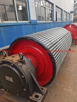 Conveyor Belt Steel Non-Drive/Head/Bend/Take up/Snub/Tail Rubber Lagging Drum Pulley