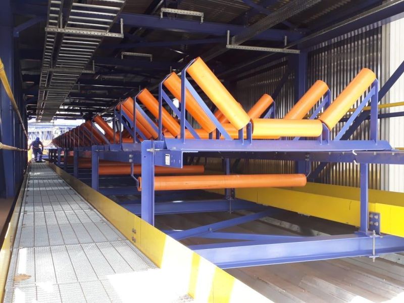 China Manufacture Supply Directly Conveyor Idler Rubber Roller with Hot Selling